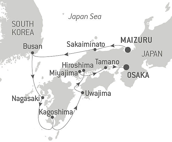 The best of Japan Itinerary Map